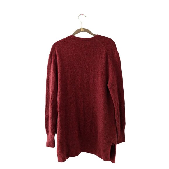 NWT Madewell Cozy Short Walking Cardigan Heather Scarlet XS Red - Picture 4 of 9